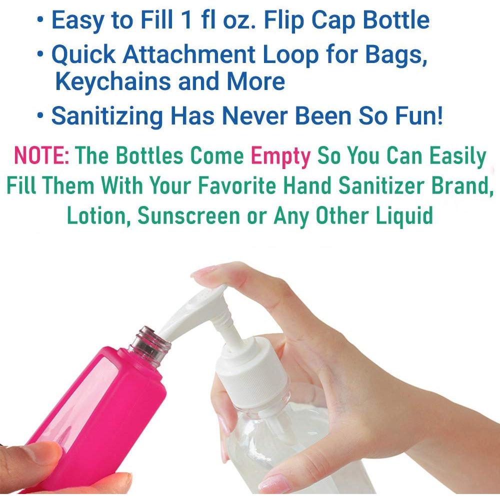 Botellas de Viaje Vacías Color Land Unicornio 30ml 4Pcs