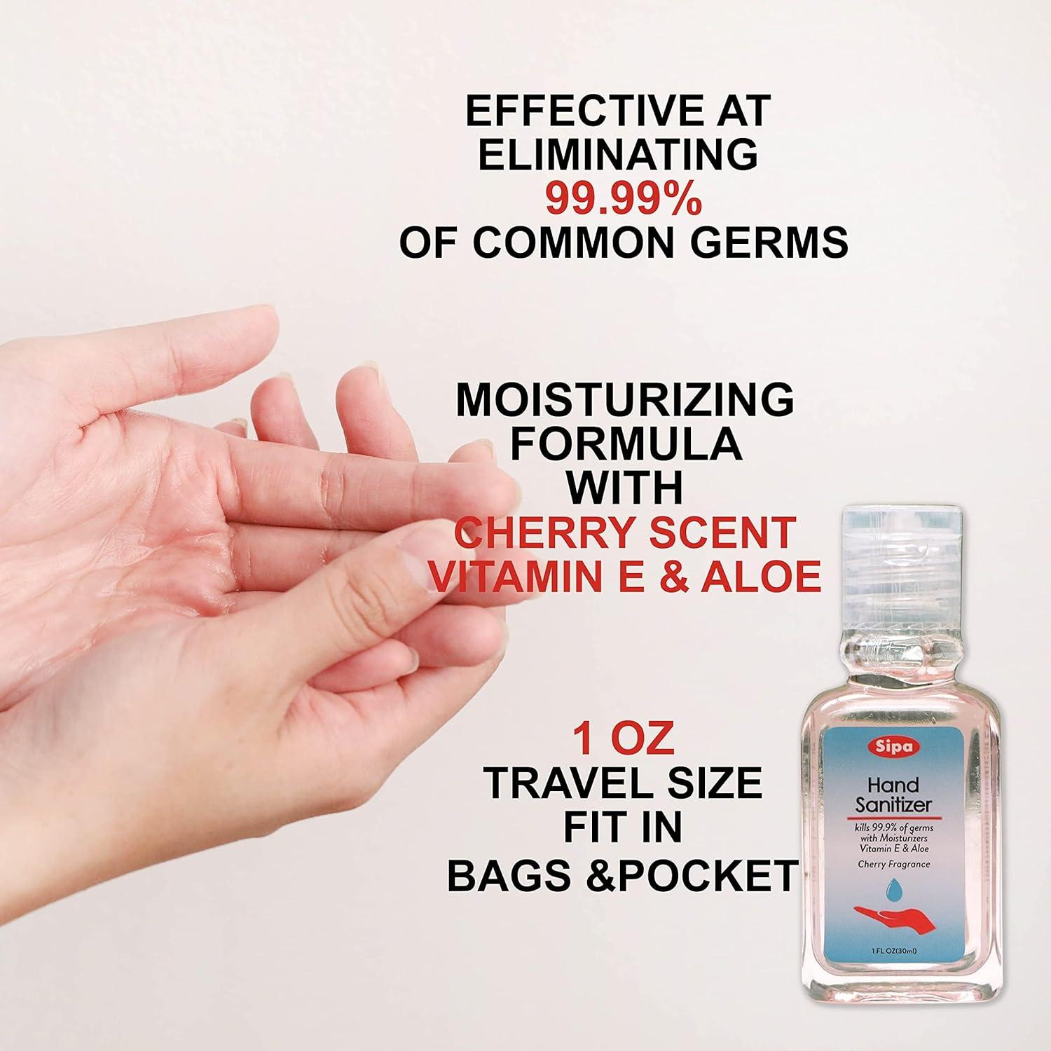 Desinfectante de Manos SIPA Cherry 30ml Pack 96 Unidades