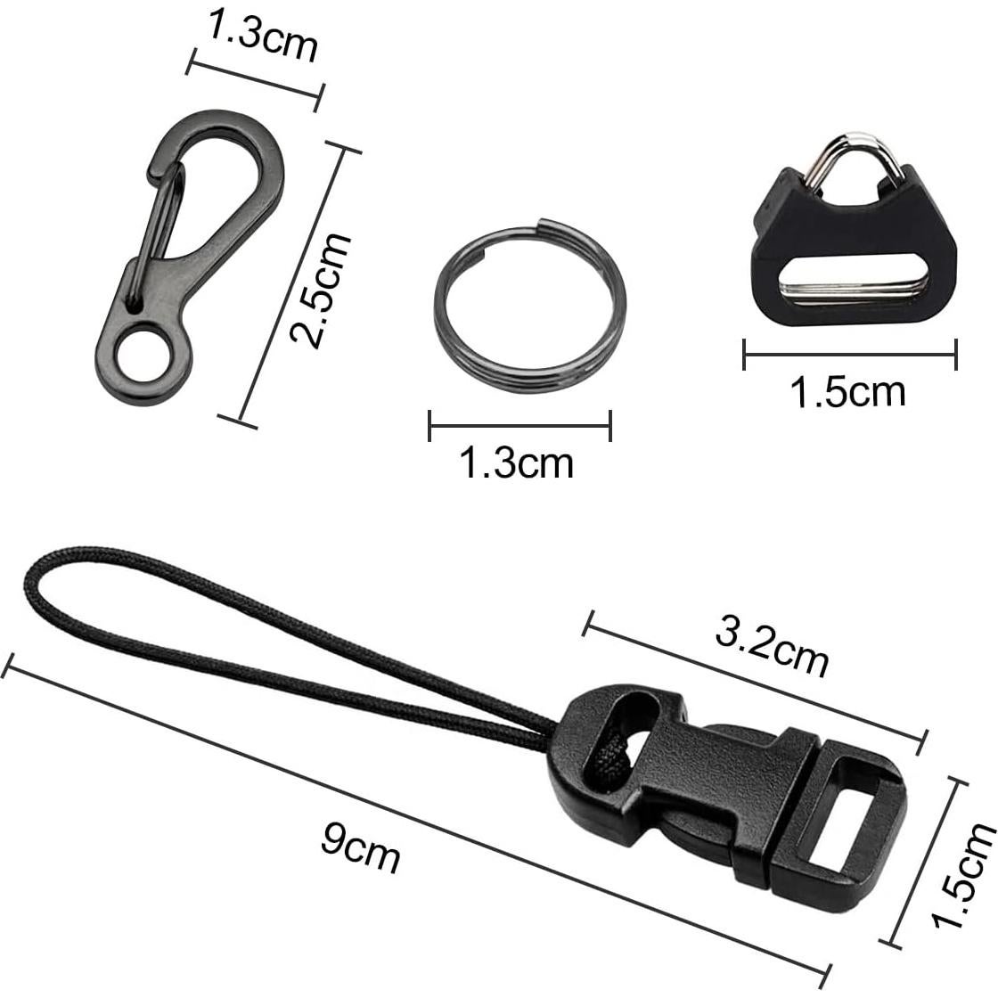 Conector de Clips de Liberación Rápida M1 para Llaves y Cámara