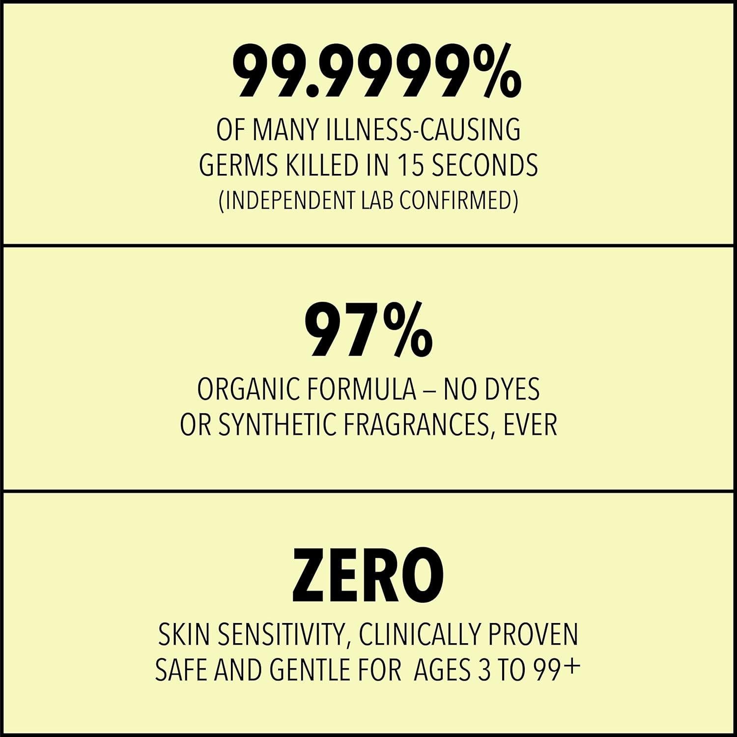 Gel desinfectante de manos Lemyn Organics 236.6 ml 97% orgánico