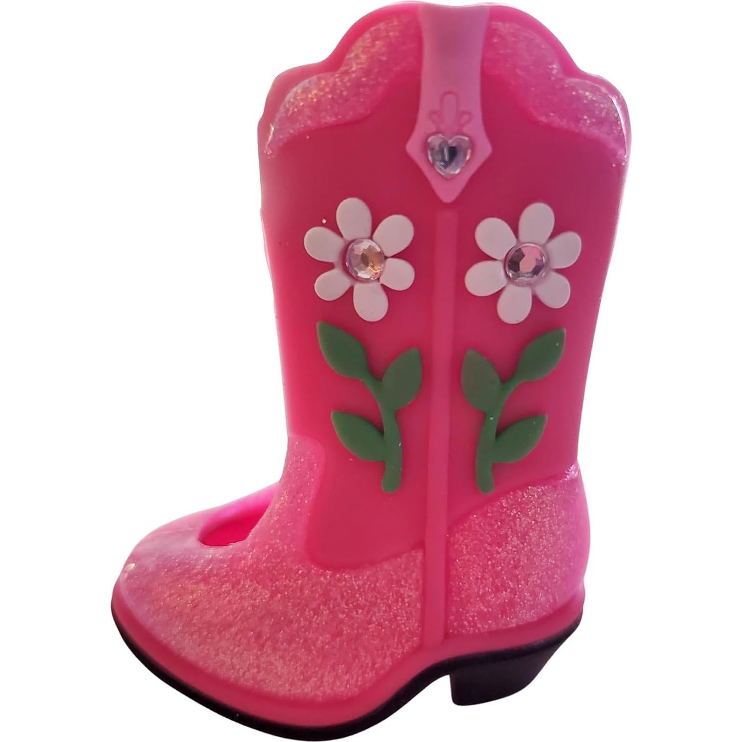 Botín de vaquero rosa Bath & Body Works con holder desinfectante