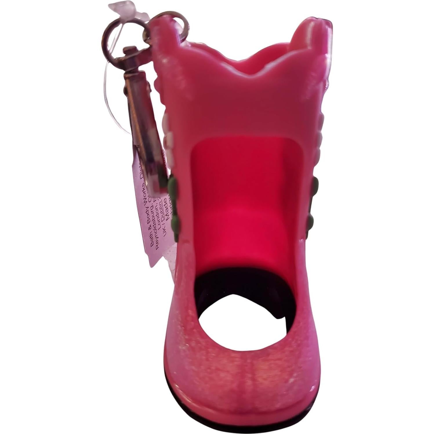 Botín de vaquero rosa Bath & Body Works con holder desinfectante