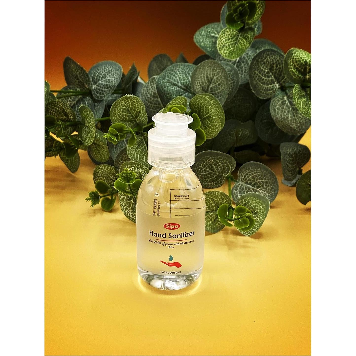 Desinfectante de Manos SIPA 50 ml Aroma Jazmín Gel Aloe Vitamina E