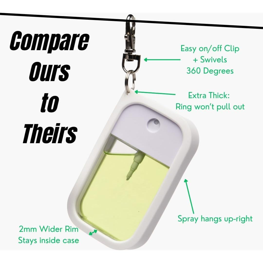 Funda de Silicona Touchland 1 oz Lluvia Púrpura con Clip