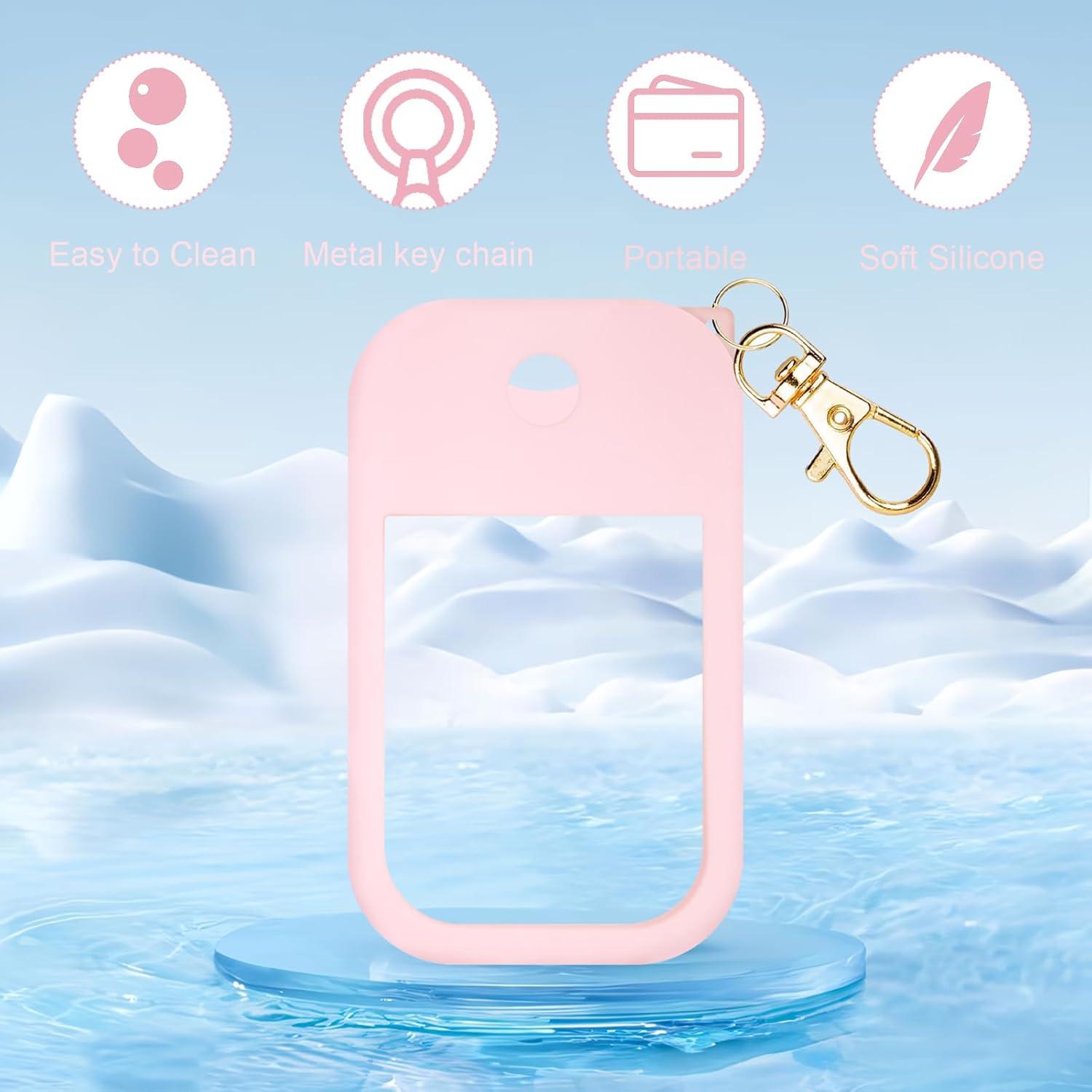 Funda de Silicona Rosa para Spray Desinfectante Touchland