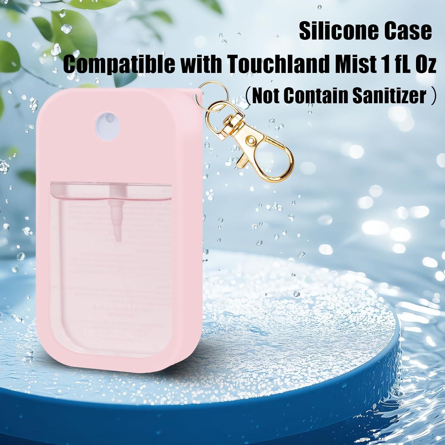 Funda de Silicona Rosa para Spray Desinfectante Touchland