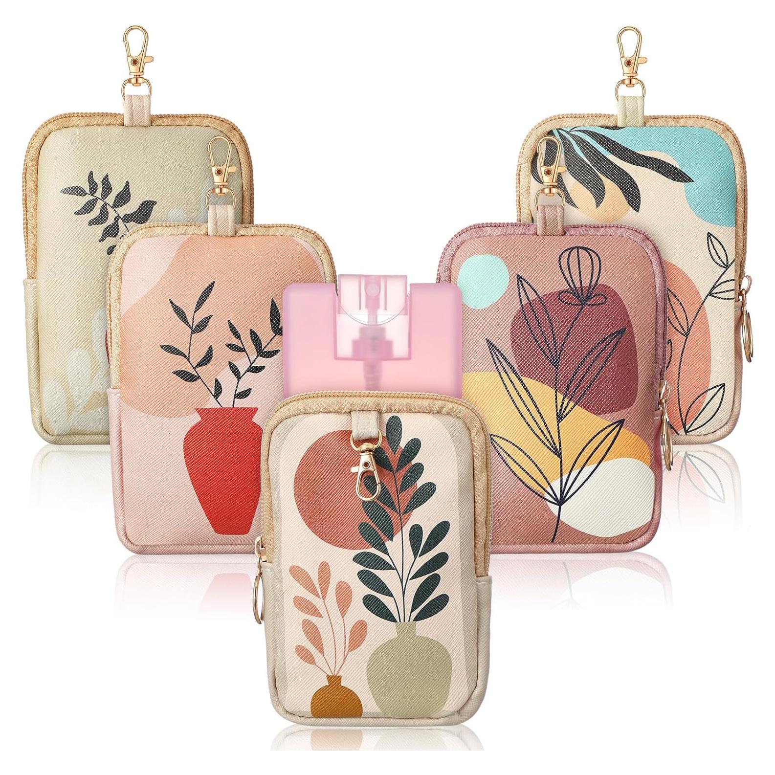 Funda de Cuero Boho para Desinfectante de Manos 30 ml - 5 Pcs