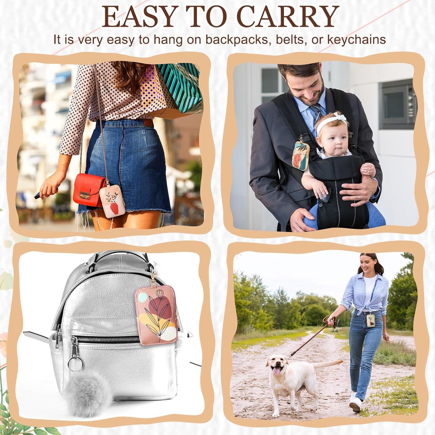 Funda de Cuero Boho para Desinfectante de Manos 30 ml - 5 Pcs