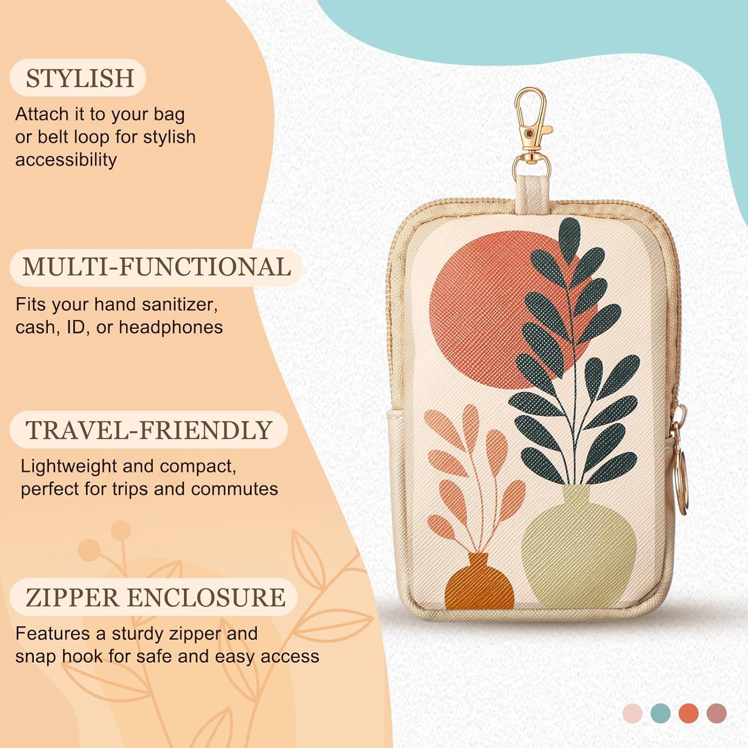 Funda de Cuero Boho para Desinfectante de Manos 30 ml - 5 Pcs