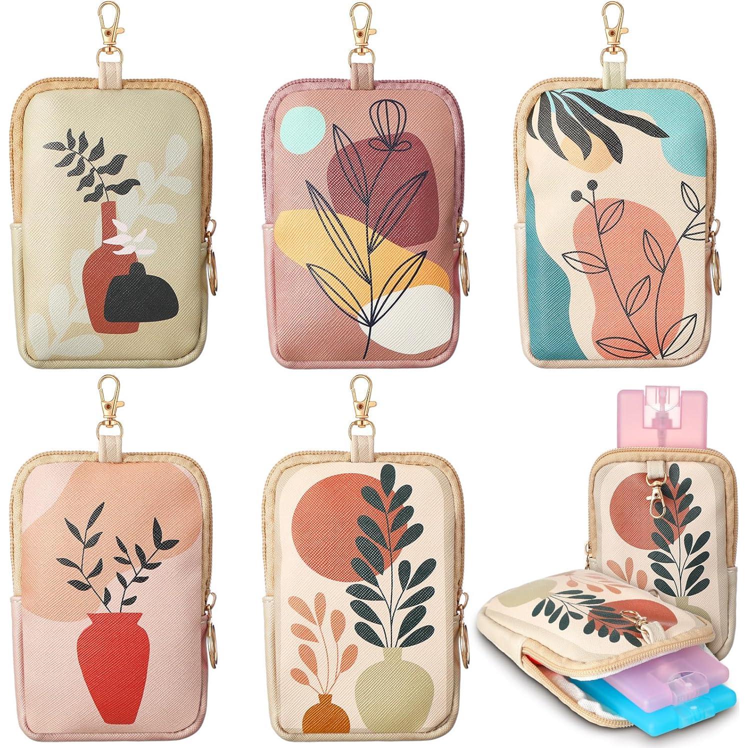 Funda de Cuero Boho para Desinfectante de Manos 30 ml - 5 Pcs