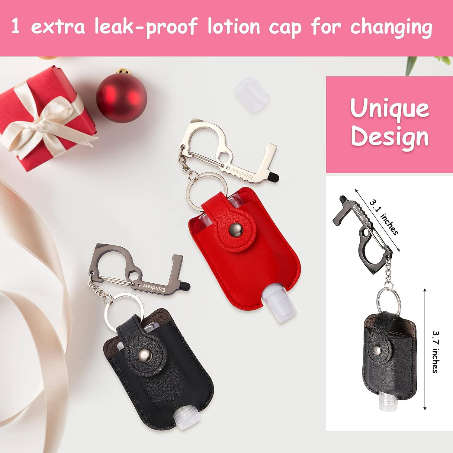 Estuche de Desinfectante de Manos Ezindraw 2 PCS Viaje Rojo Negro