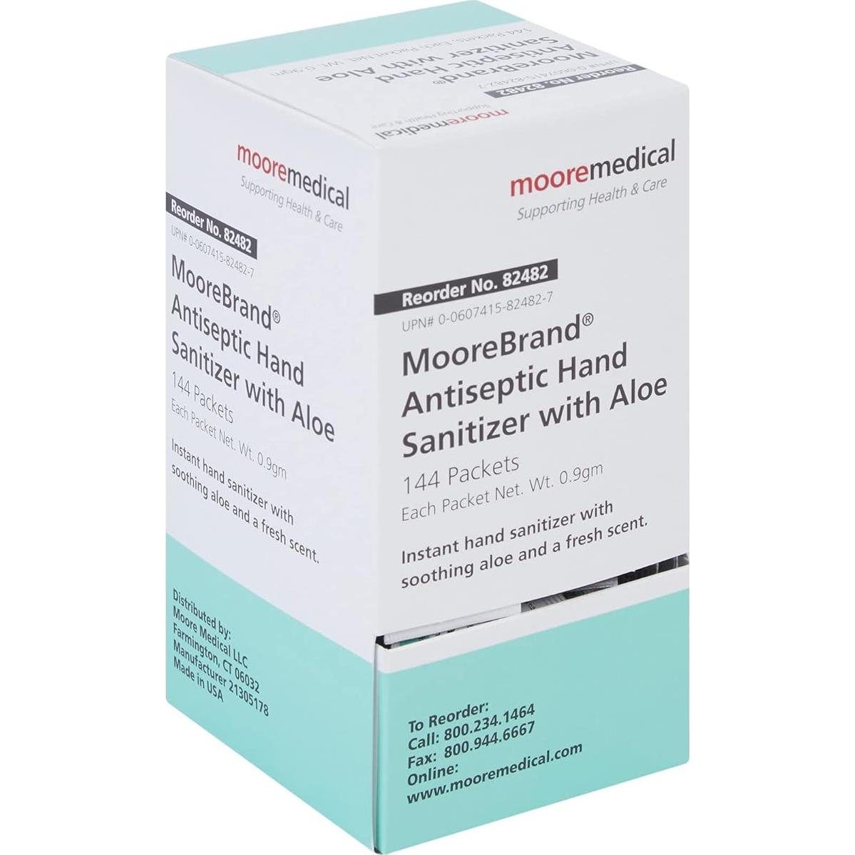 Gel desinfectante de manos McKesson con aloe 9g - 144 unidades