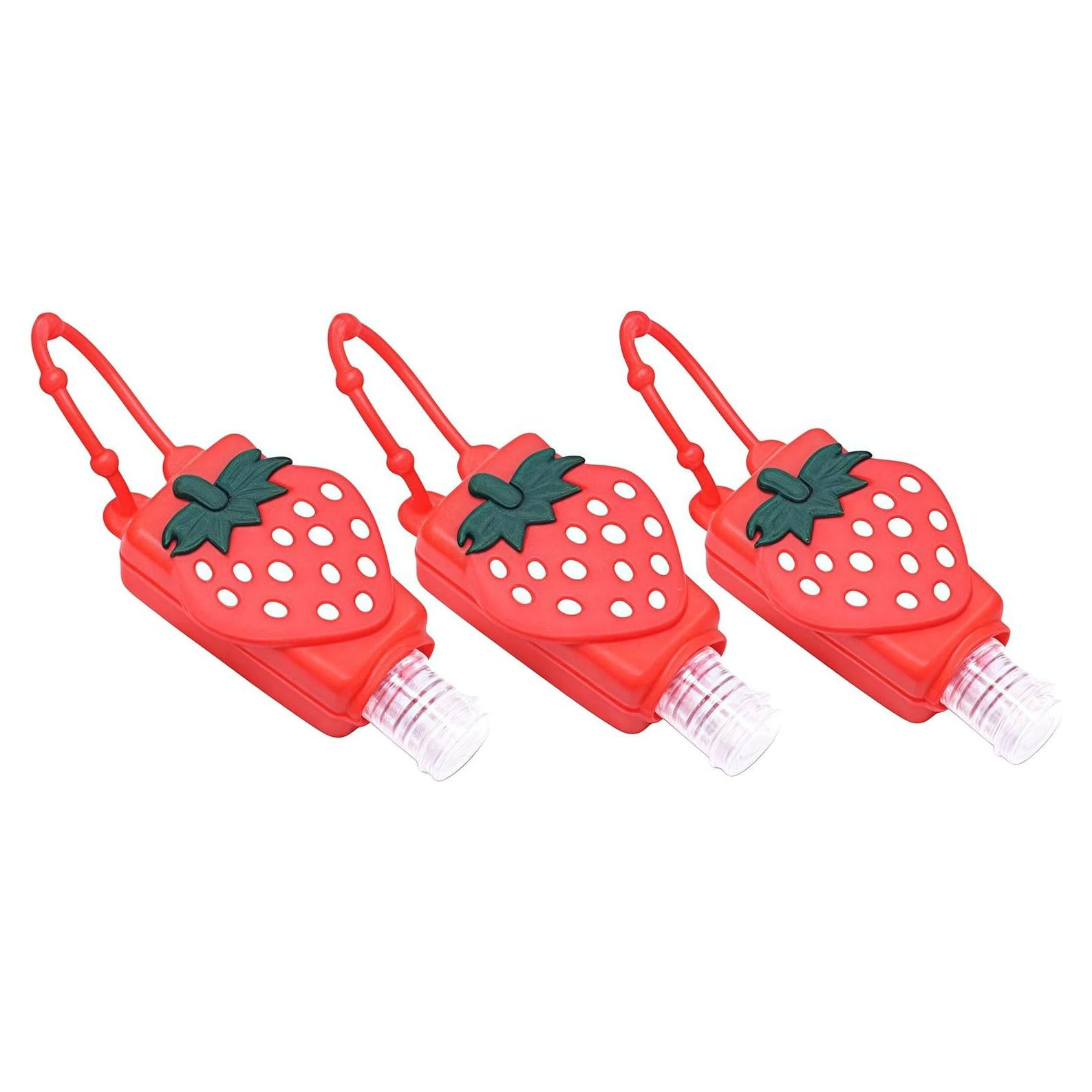 Set de 3 Botellas de Viaje Rellenables Xinjincang 30ml Rojo