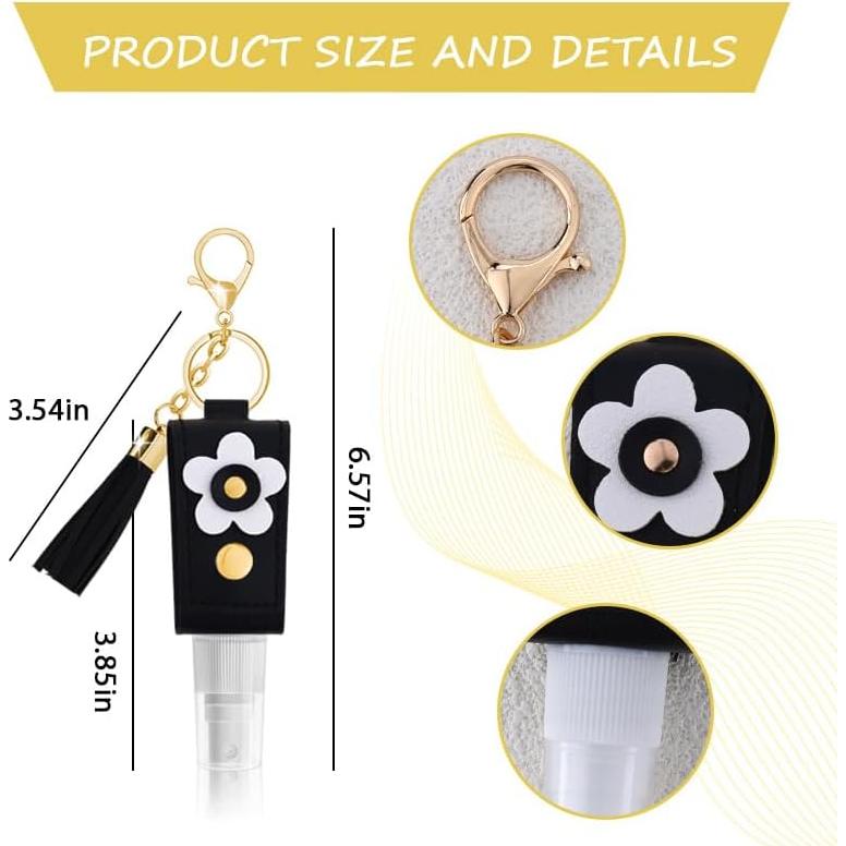 Botella Spray Desinfectante Portátil Ancnoz 30ml Negro