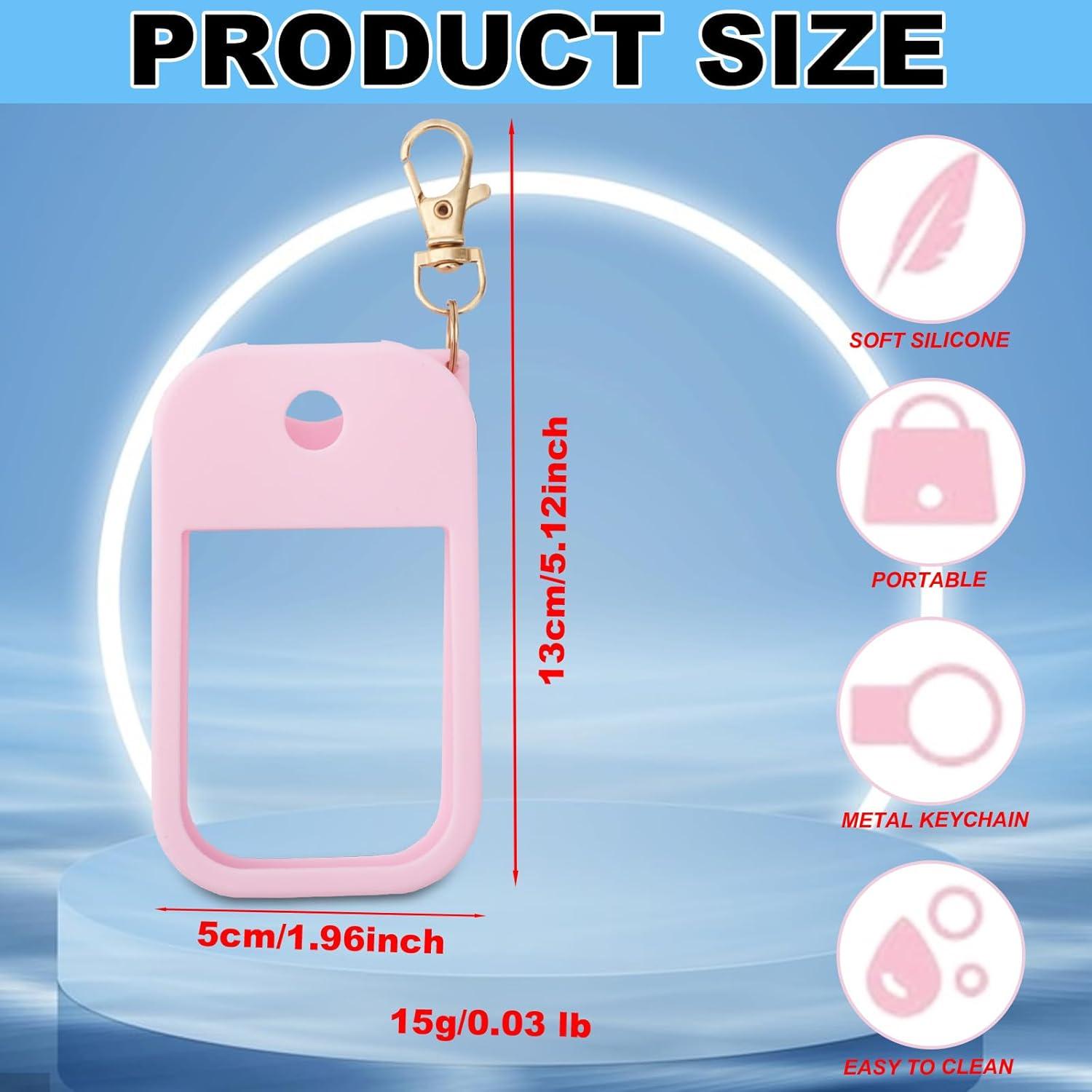 Funda de Silicona Rosa para Spray Desinfectante Touchland 30 mL