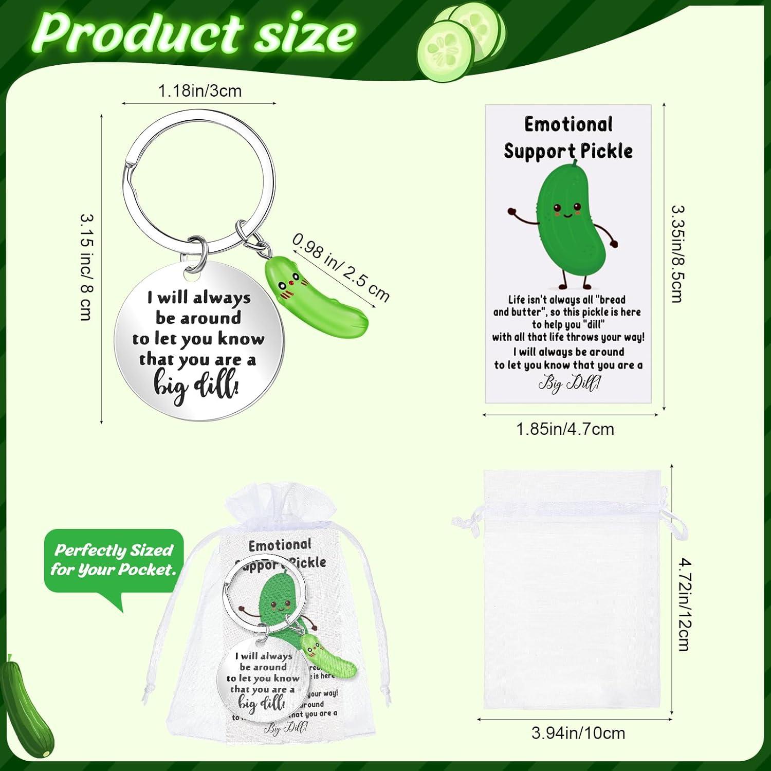 Juego de Regalo de Apreciación 12 Llaveros Pepinillo Ecation