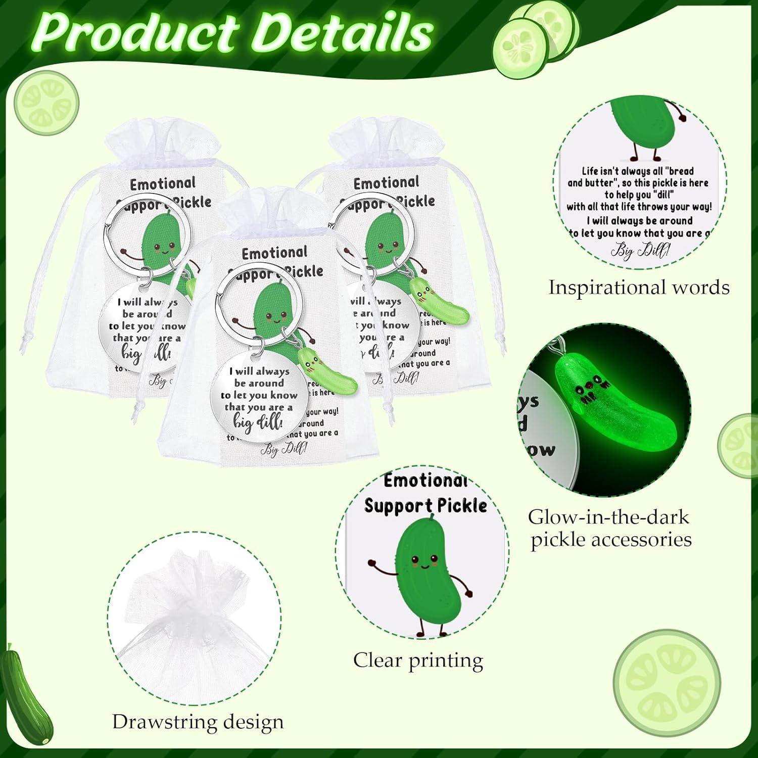 Juego de Regalo de Apreciación 12 Llaveros Pepinillo Ecation