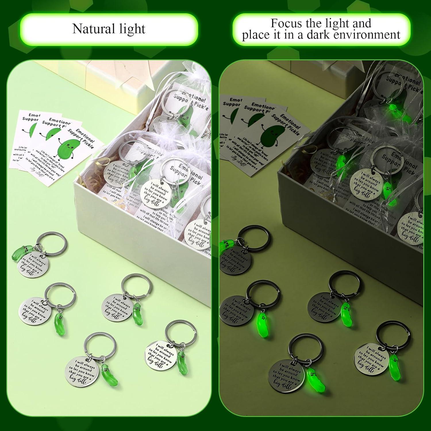 Juego de Regalo de Apreciación 12 Llaveros Pepinillo Ecation