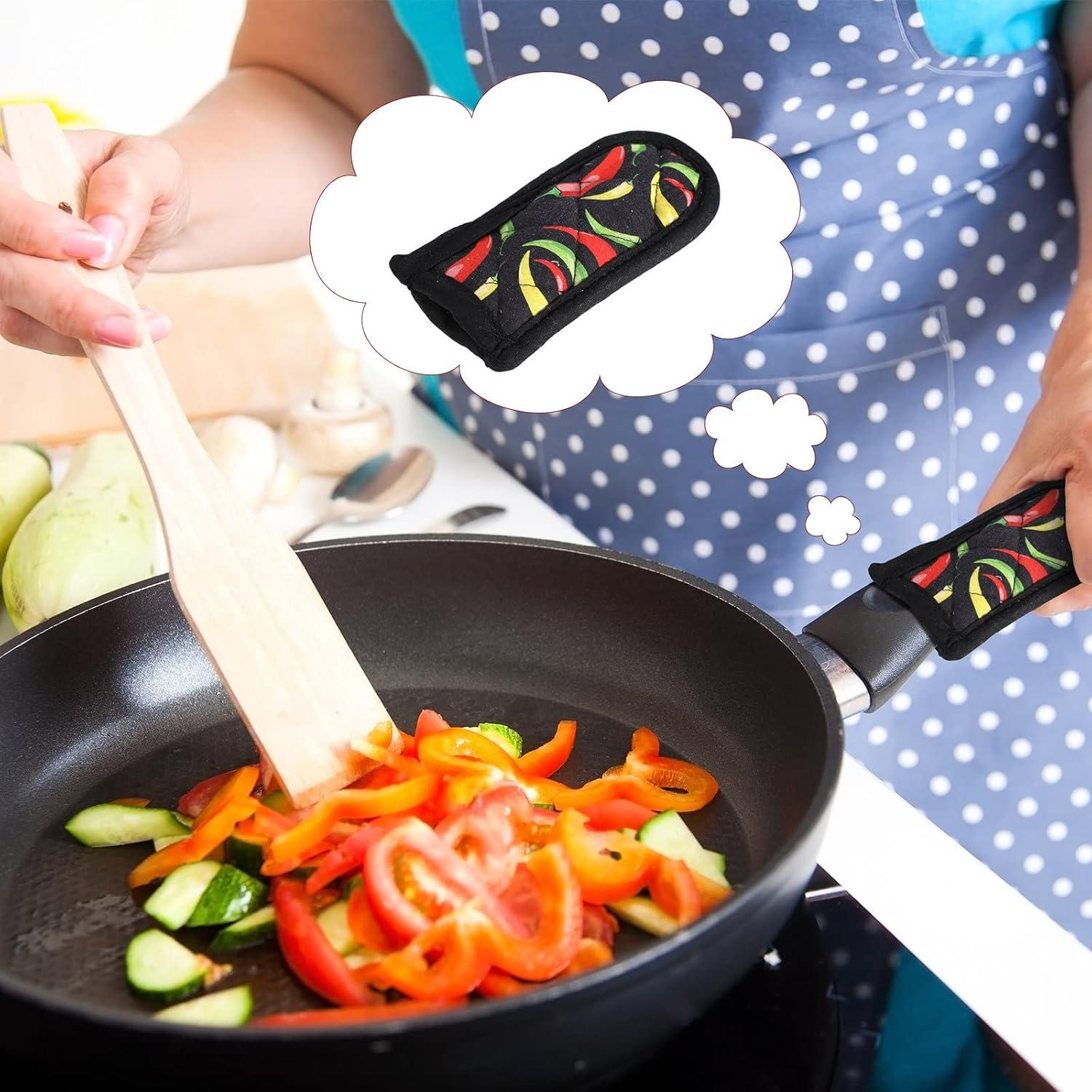 Funda para Mango de Sartén Geiserailie 8 Piezas Algodón Antideslizante