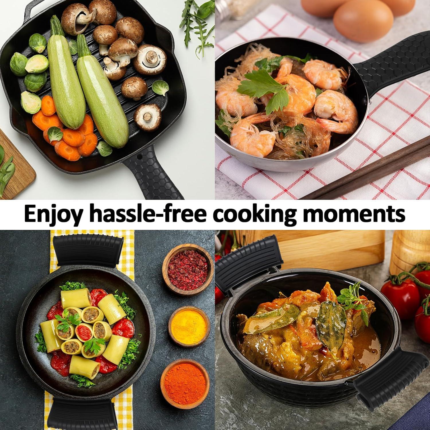 Paquete de 8 fundas de silicona MAQUITA para mangos calientes