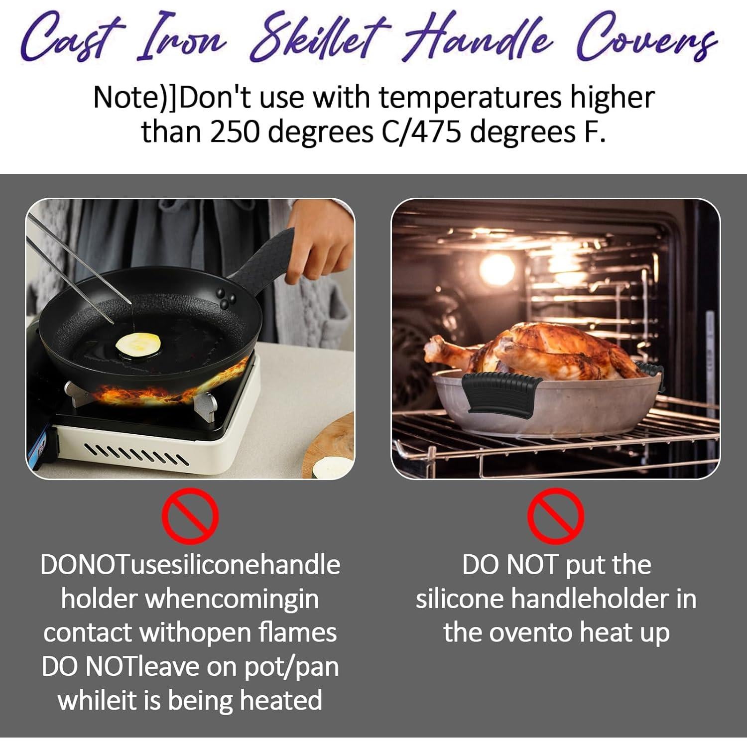 Paquete de 8 fundas de silicona MAQUITA para mangos calientes