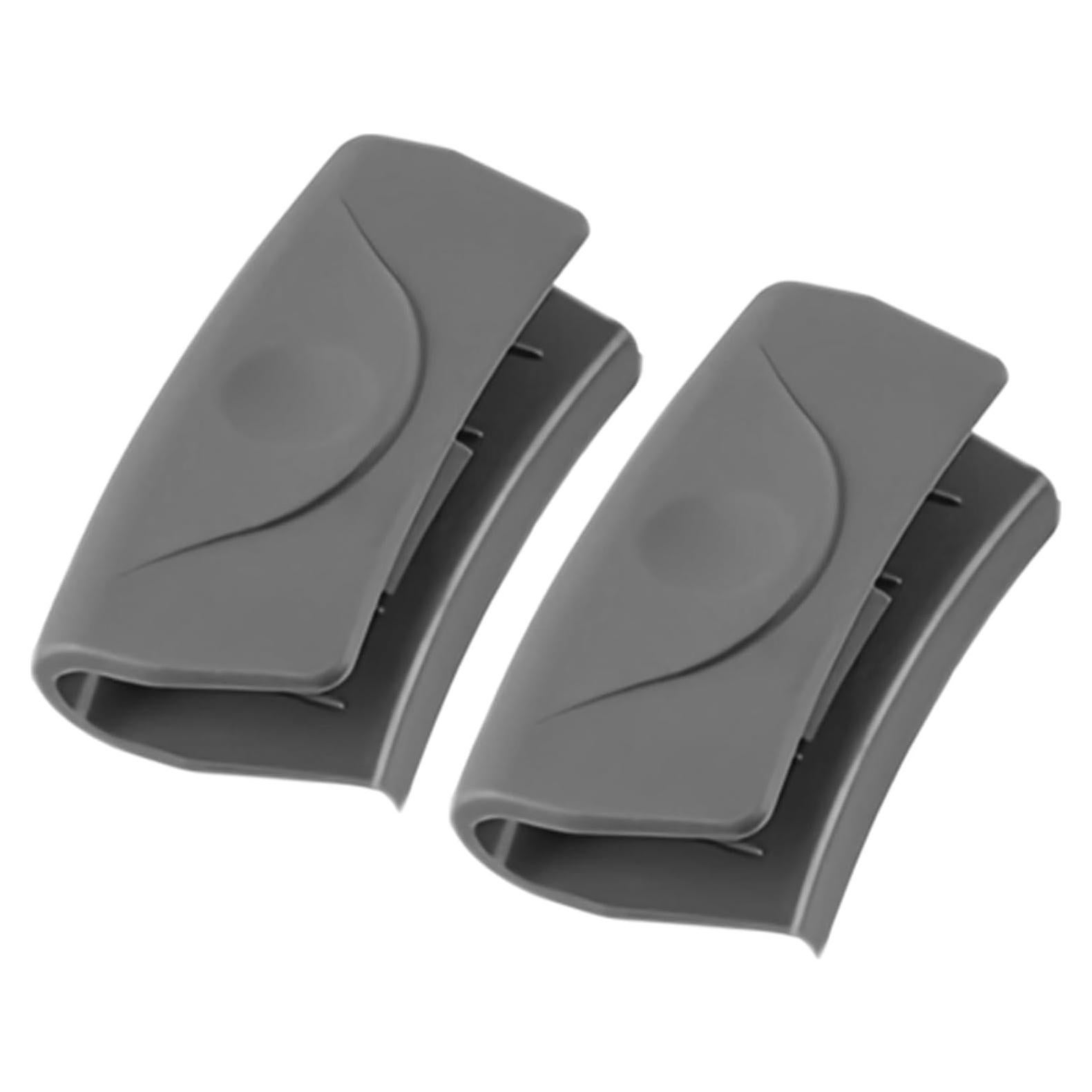 2 Fundas de Mango de Silicona Caliente Bagentry Gris 7.5x4 cm
