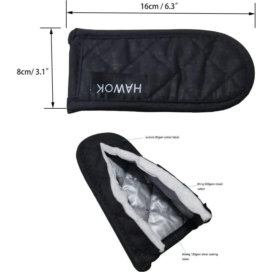 Guantes de Calor HAWOK para Sartén Hierro Fundido Set 6