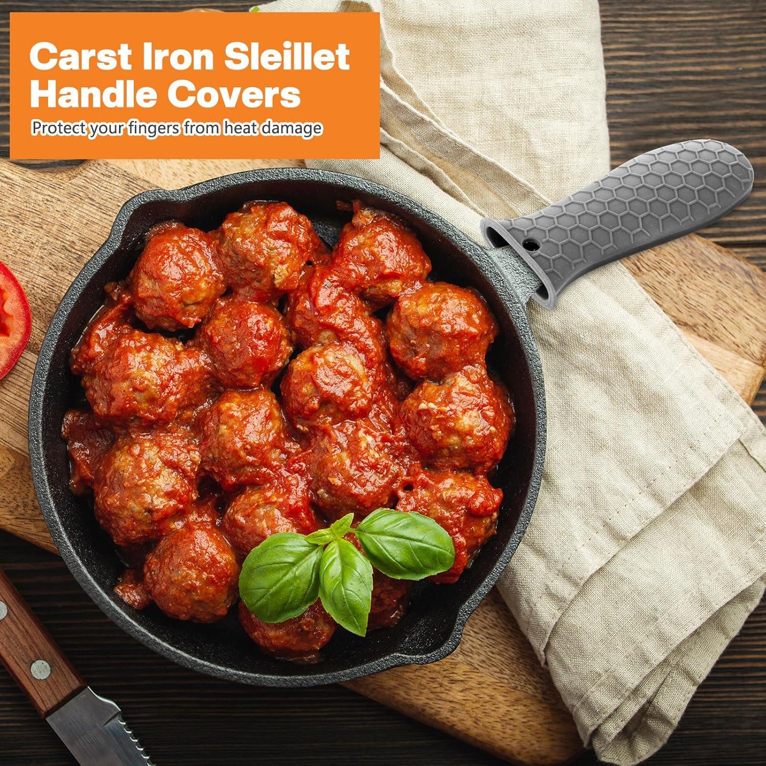 Conjunto 8 Soportes de Silicona Patelai Antideslizantes Gris