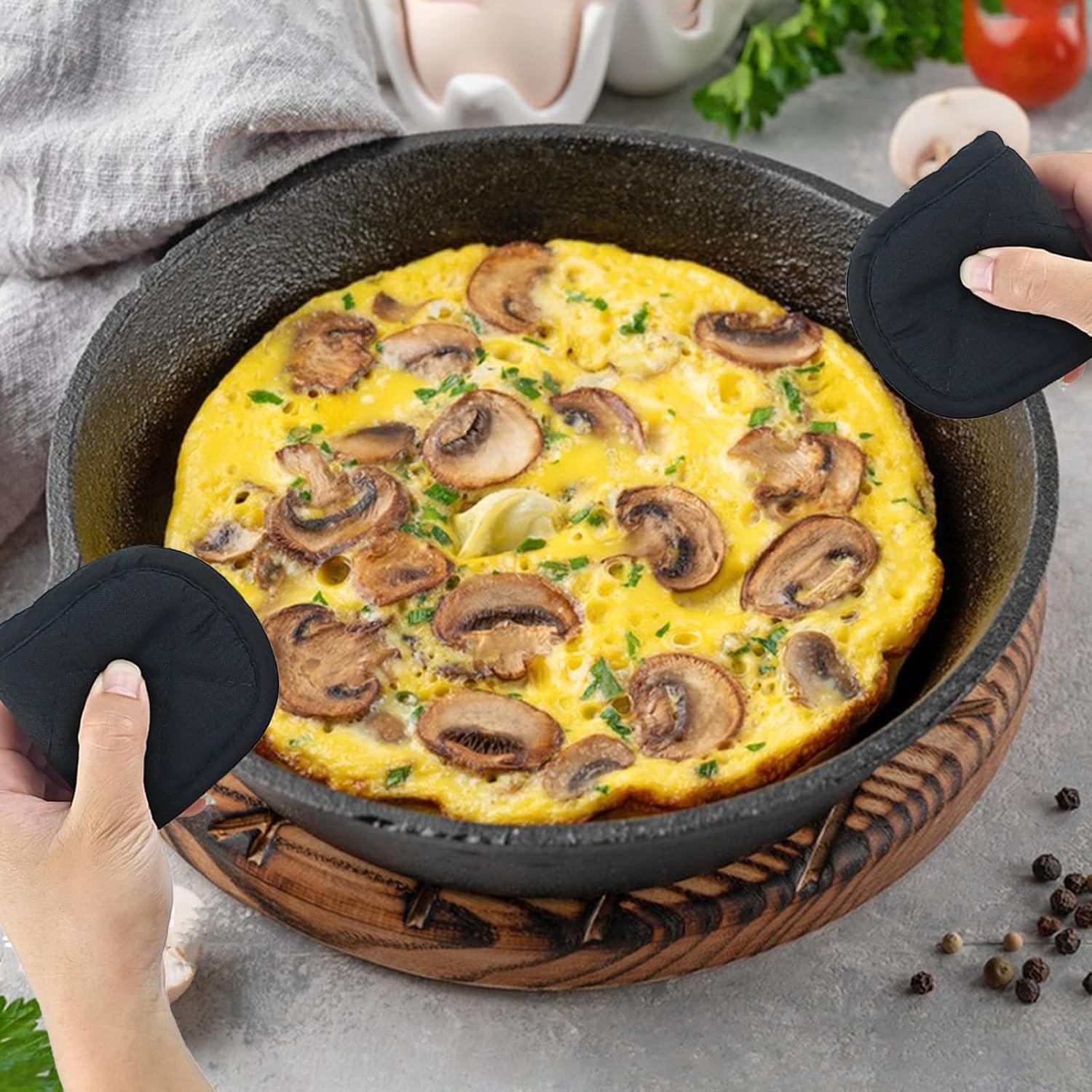 2 Fundas de Mango de Hierro Fundido TKYZMS - Resistentes al Calor