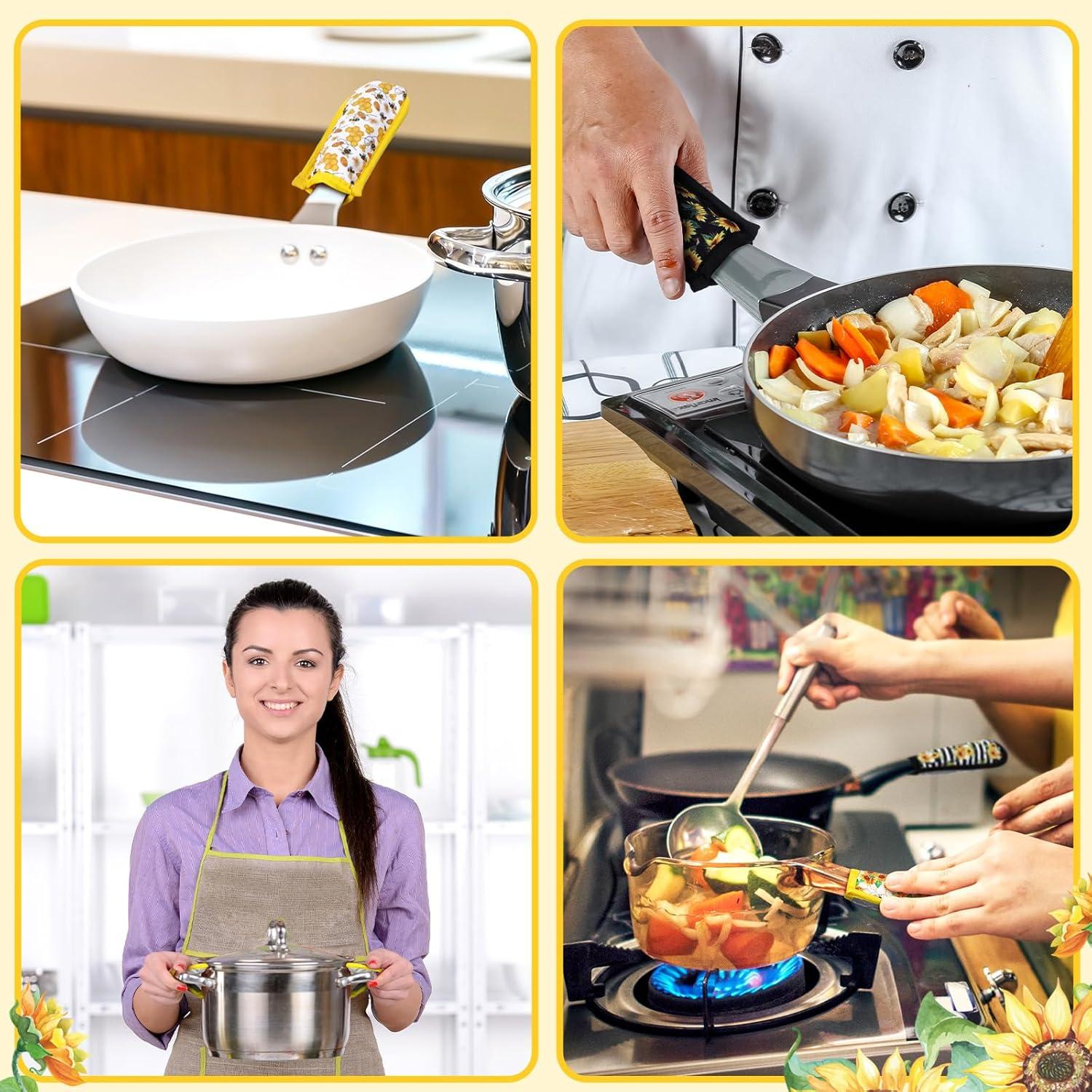 Patelai 8 Fundas para Mangos de Sartén de Hierro Fundido