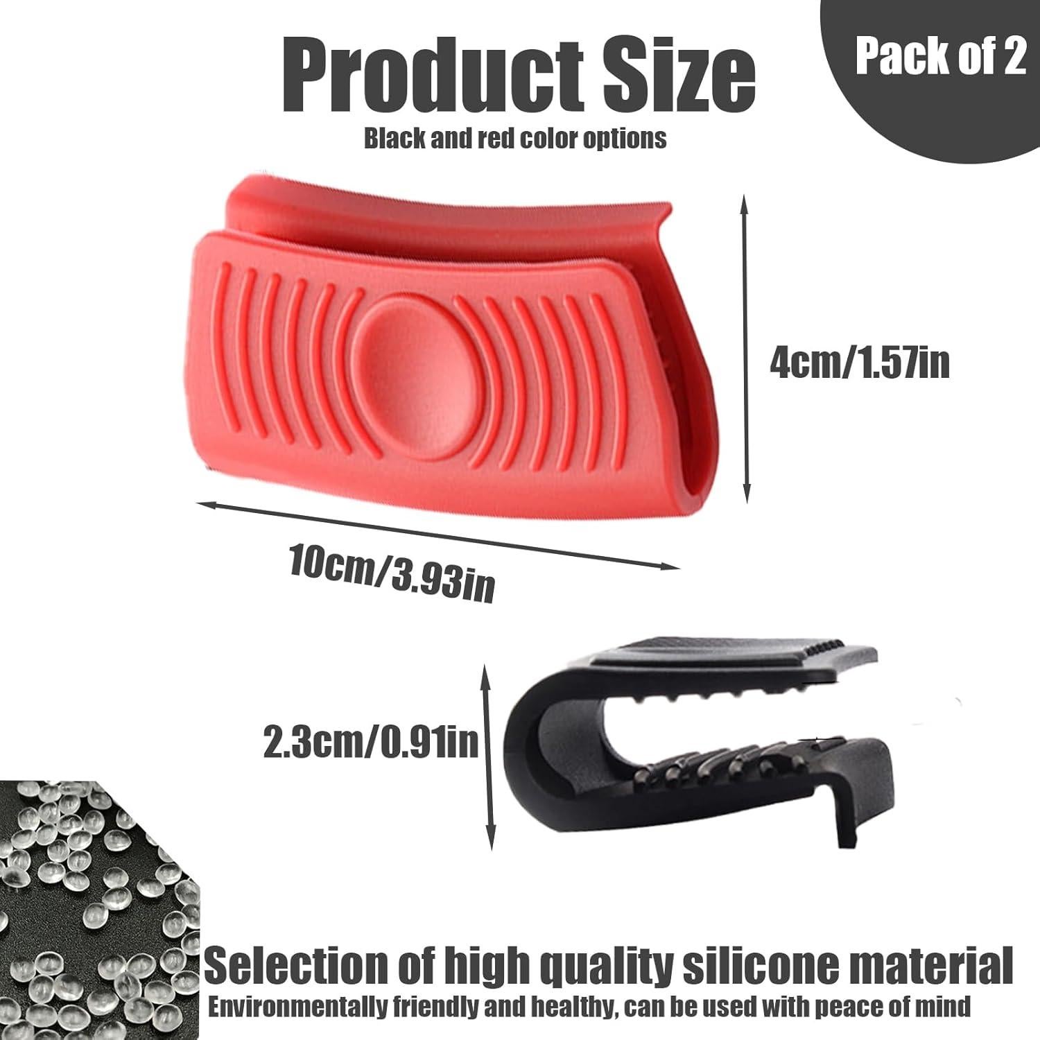 2 Fundas de Silicona Antideslizantes Huakaile para Mangos de Olla