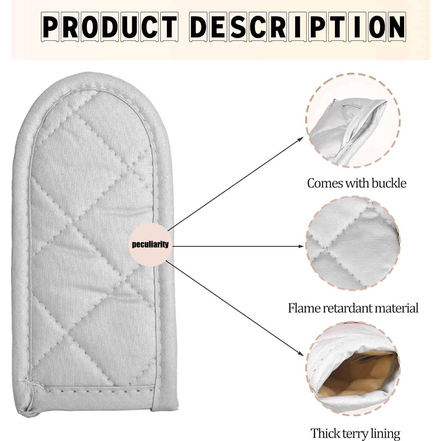 4 Fundas para Mangos de Sartén de Hierro Fundido Motroce