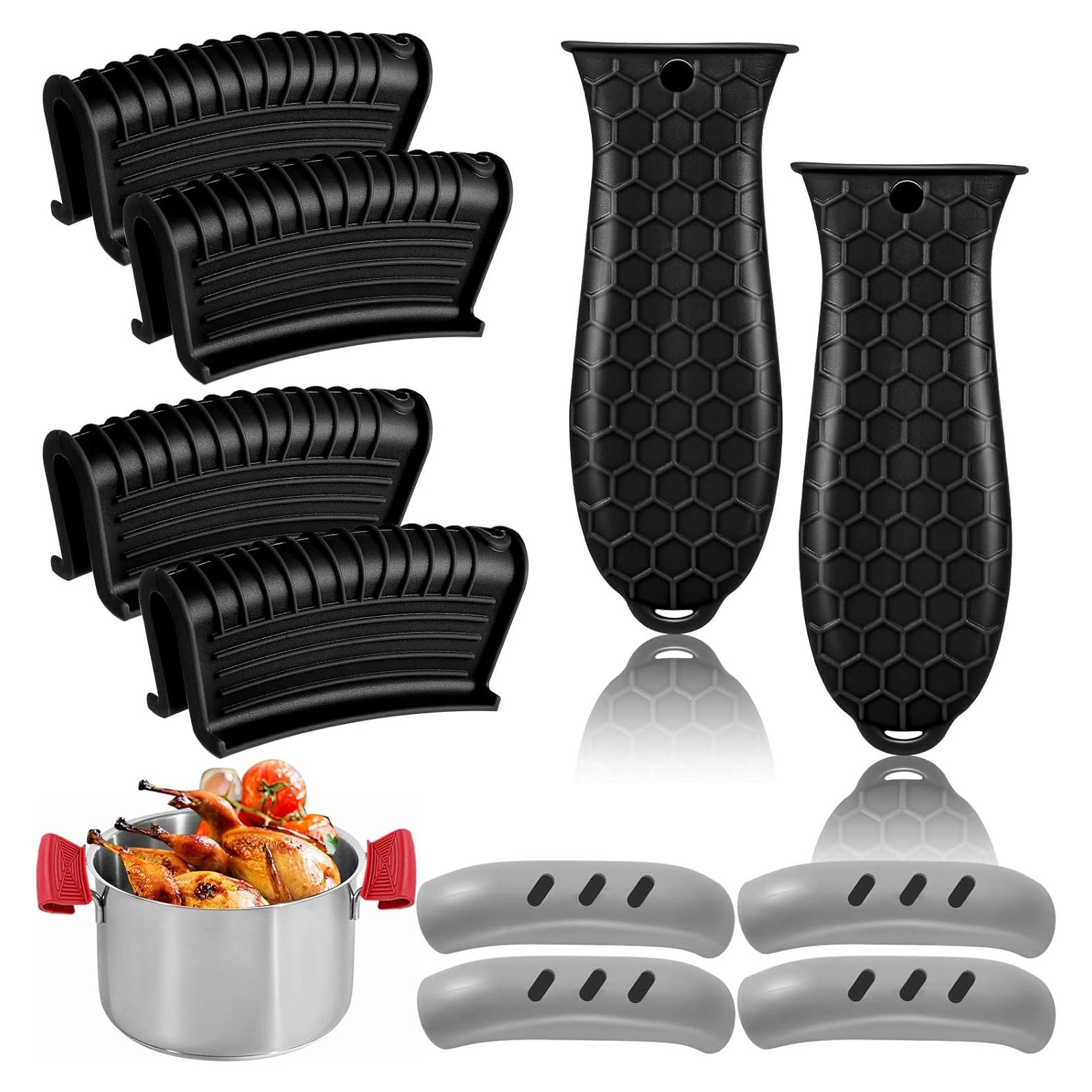 10 Piezas Funda de Mango de Silicona WhistenFla Resistente al Calor