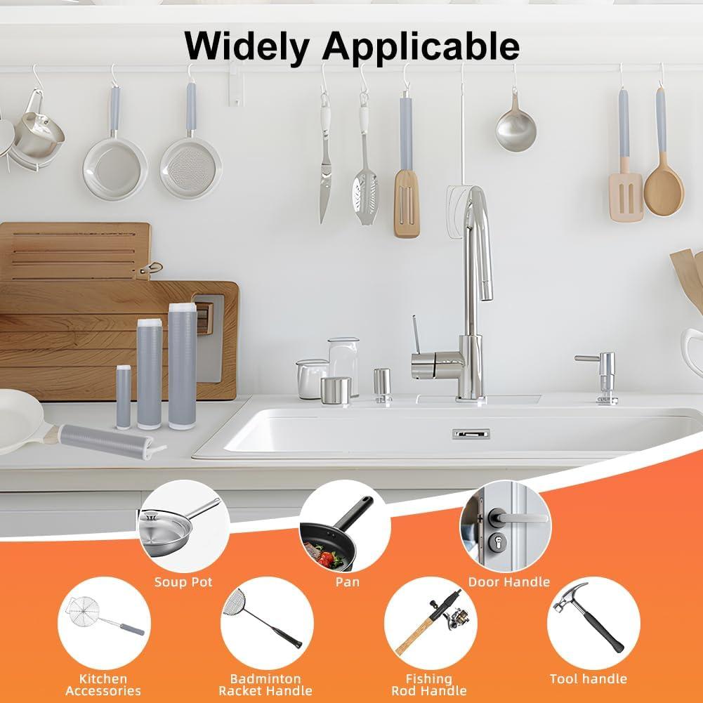 Cubierta de Silicona para Mango de Olla zxbaers 3 Piezas Grizzly