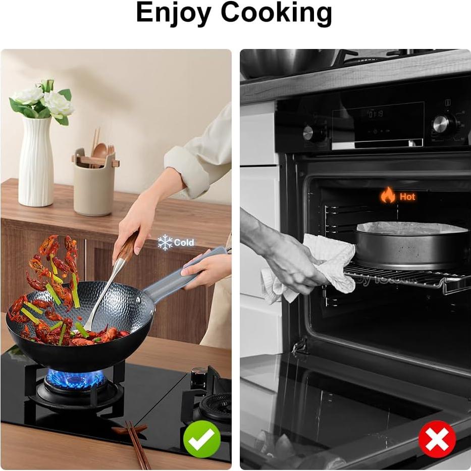 Cubierta de Silicona para Mango de Olla zxbaers 3 Piezas Grizzly