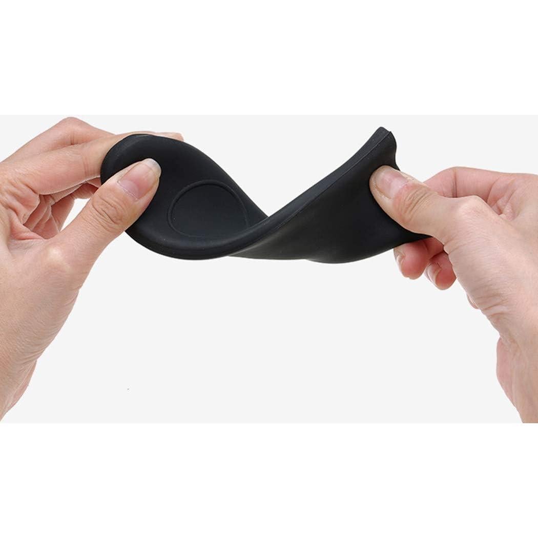 Funda de Mango de Silicona Antideslizante 6 Pcs Negro