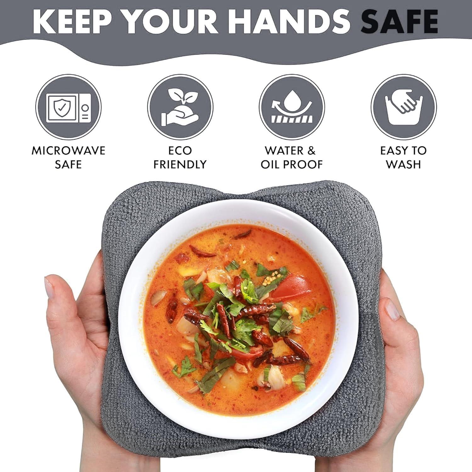 Set de 4 Calentadores de Tazones Trendsettings Gris