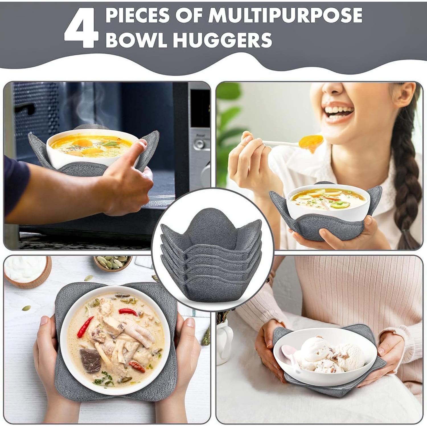 Set de 4 Calentadores de Tazones Trendsettings Gris