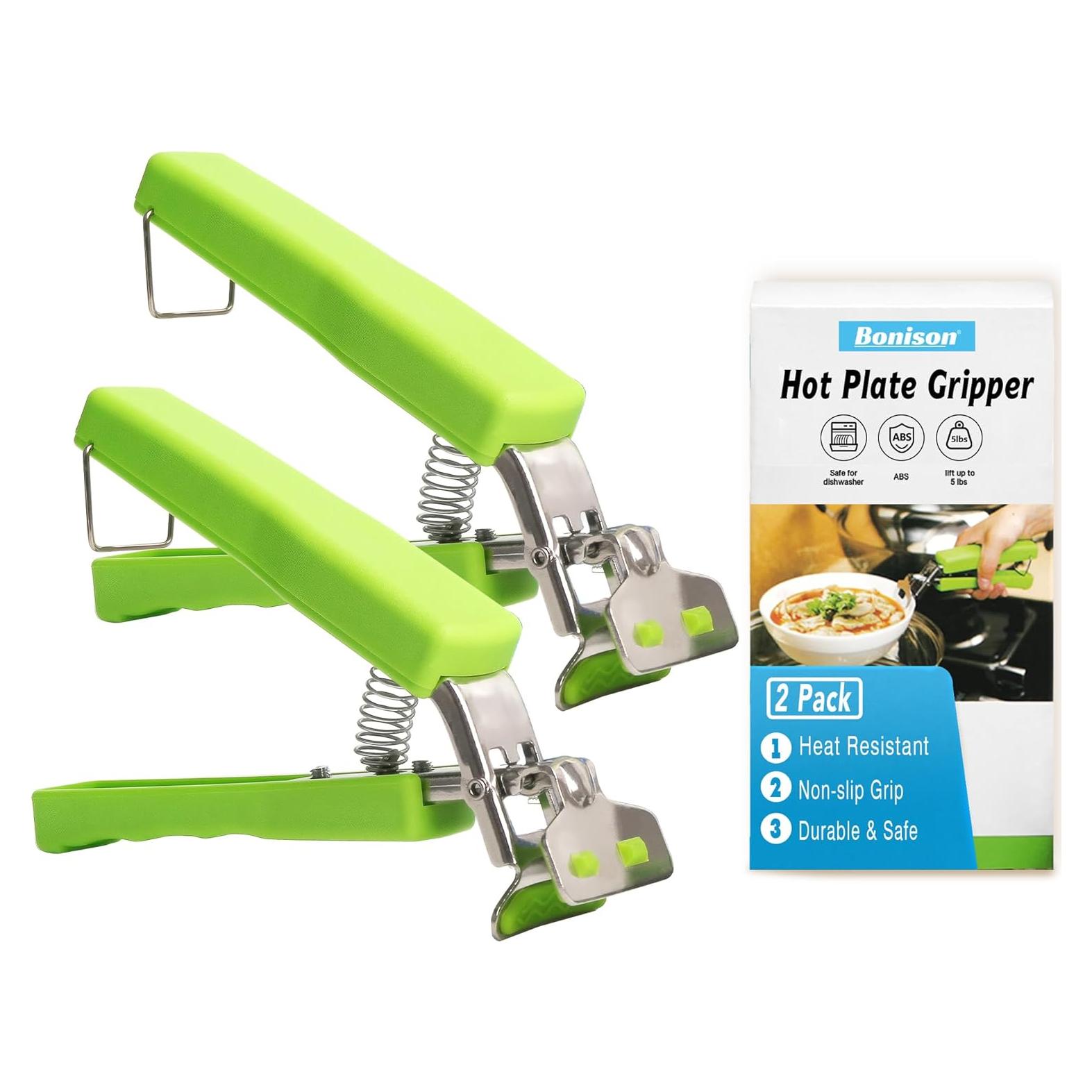 Set de 2 Pinzas Sujetadores de Platos Calientes Bonison