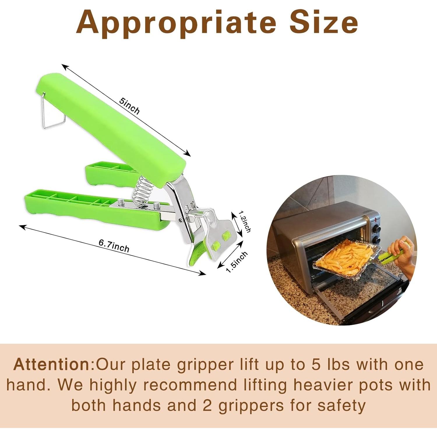 Set de 2 Pinzas Sujetadores de Platos Calientes Bonison