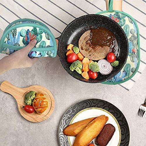 Juego de Agarraderas de Silicona RED LMLDETA 2 Piezas Cactus