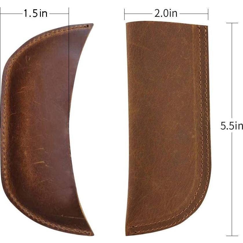 Cubierta de Mango de Hierro Fundido Trumoter de Cuero Genuino