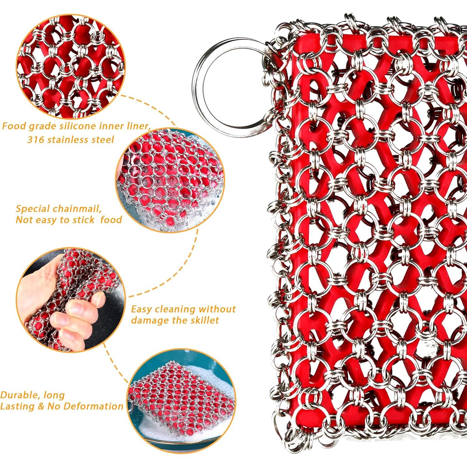 Kit de Limpieza de Cocina TEZZ 5 Piezas Hierro Fundido