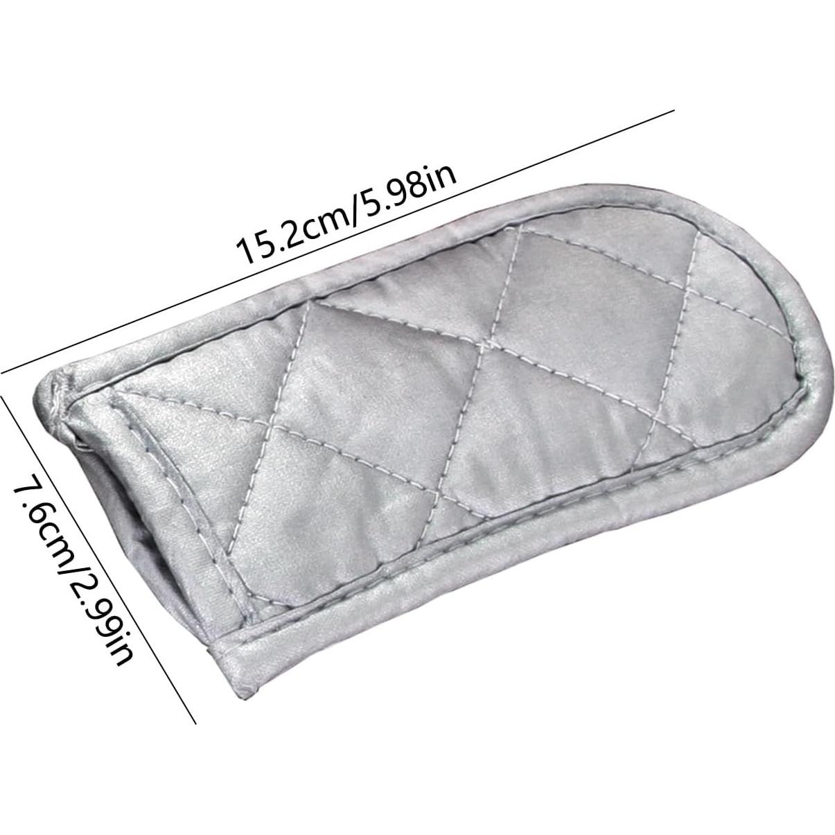 Cubiertas de Mango Calientes Linwnil, 4 Piezas Plata