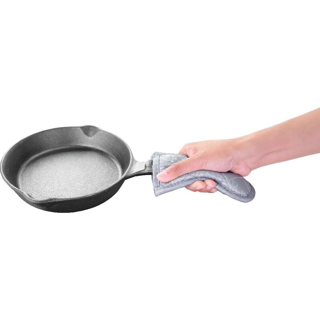 Cubiertas de Mango Calientes Linwnil, 4 Piezas Plata