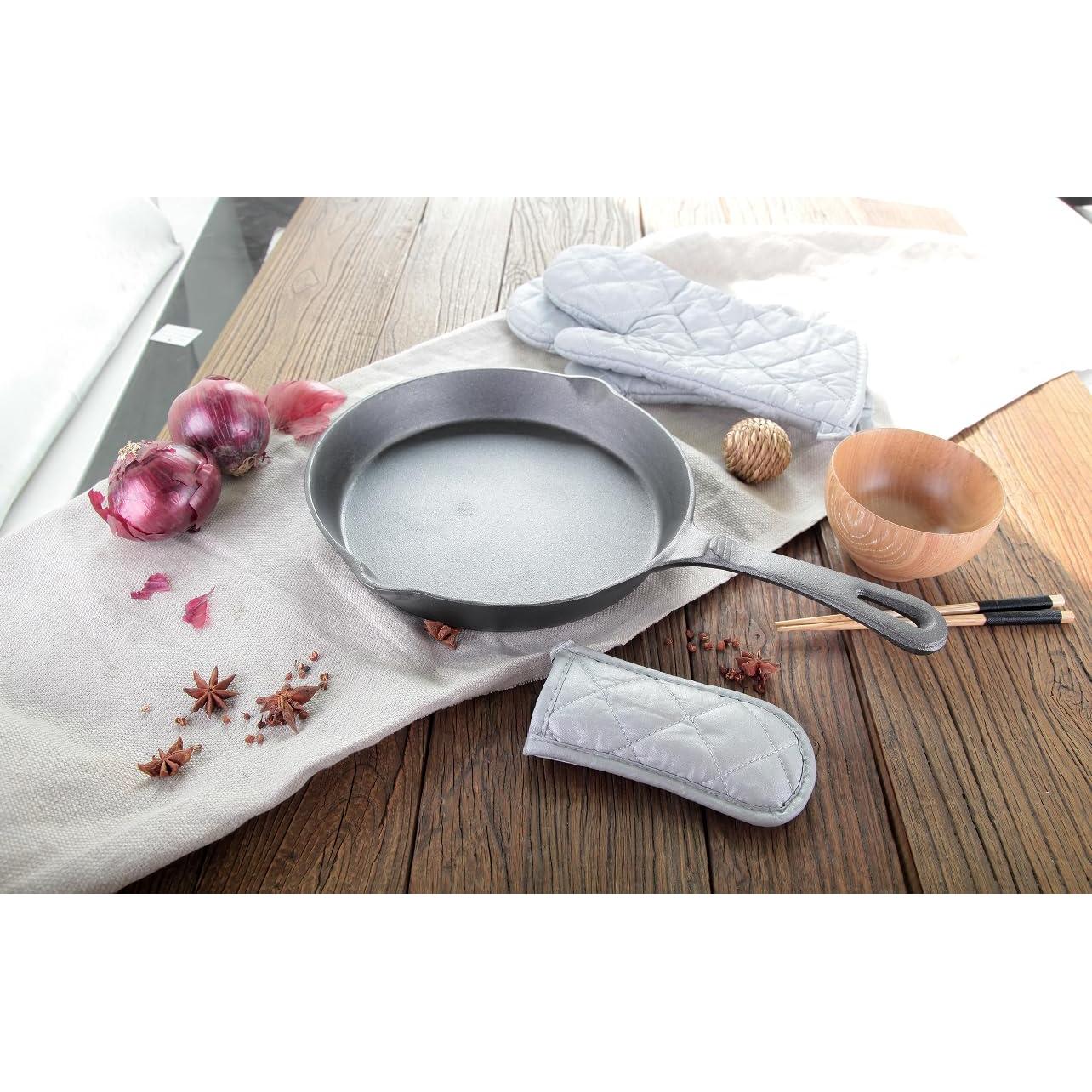 Cubiertas de Mango Calientes Linwnil, 4 Piezas Plata