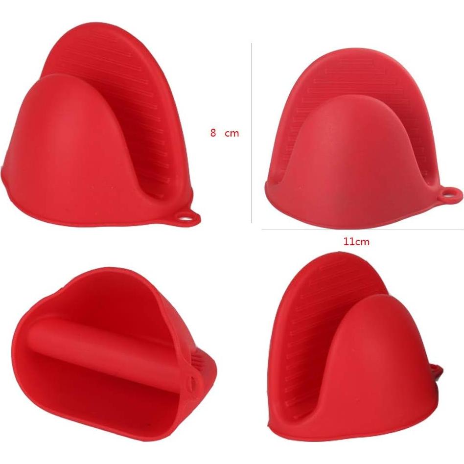 Agarraderas de Silicona AORTDES - 2 Pares Resistentes al Calor