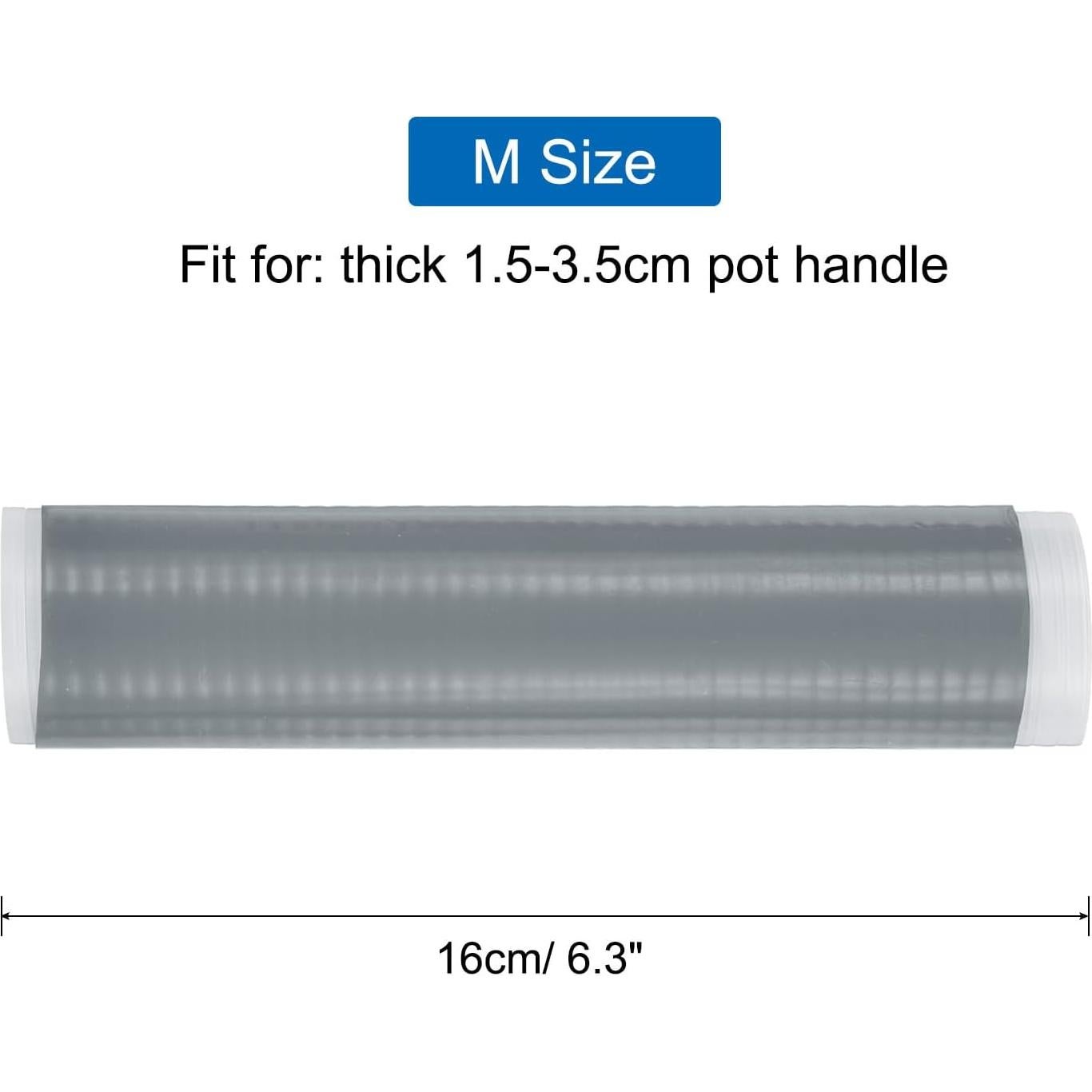 Funda de Mango de Silicona uxcell 3 Pcs Resistente al Calor