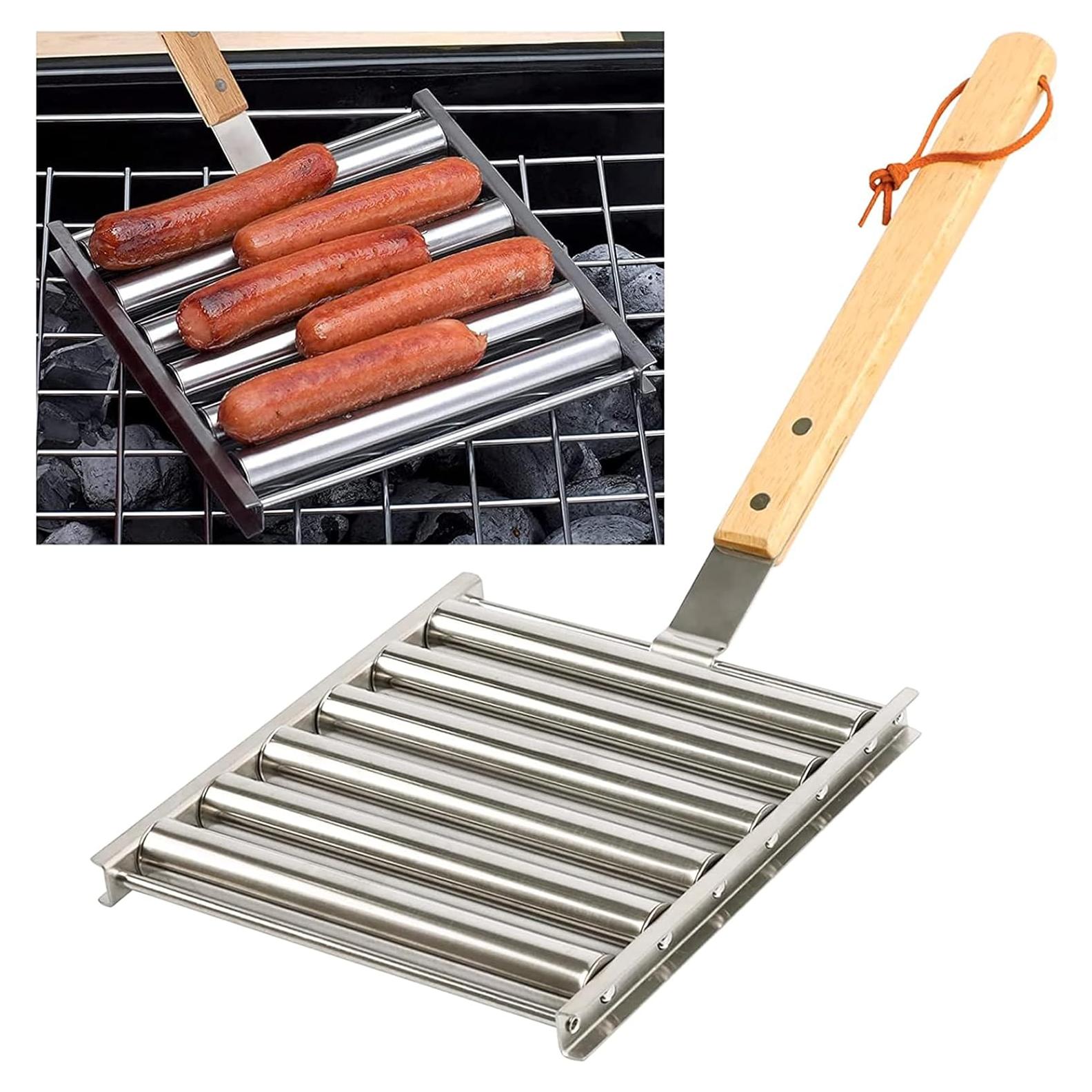 Rodillo de Hot Dog KAYCROWN Acero Inoxidable 5 Salchichas