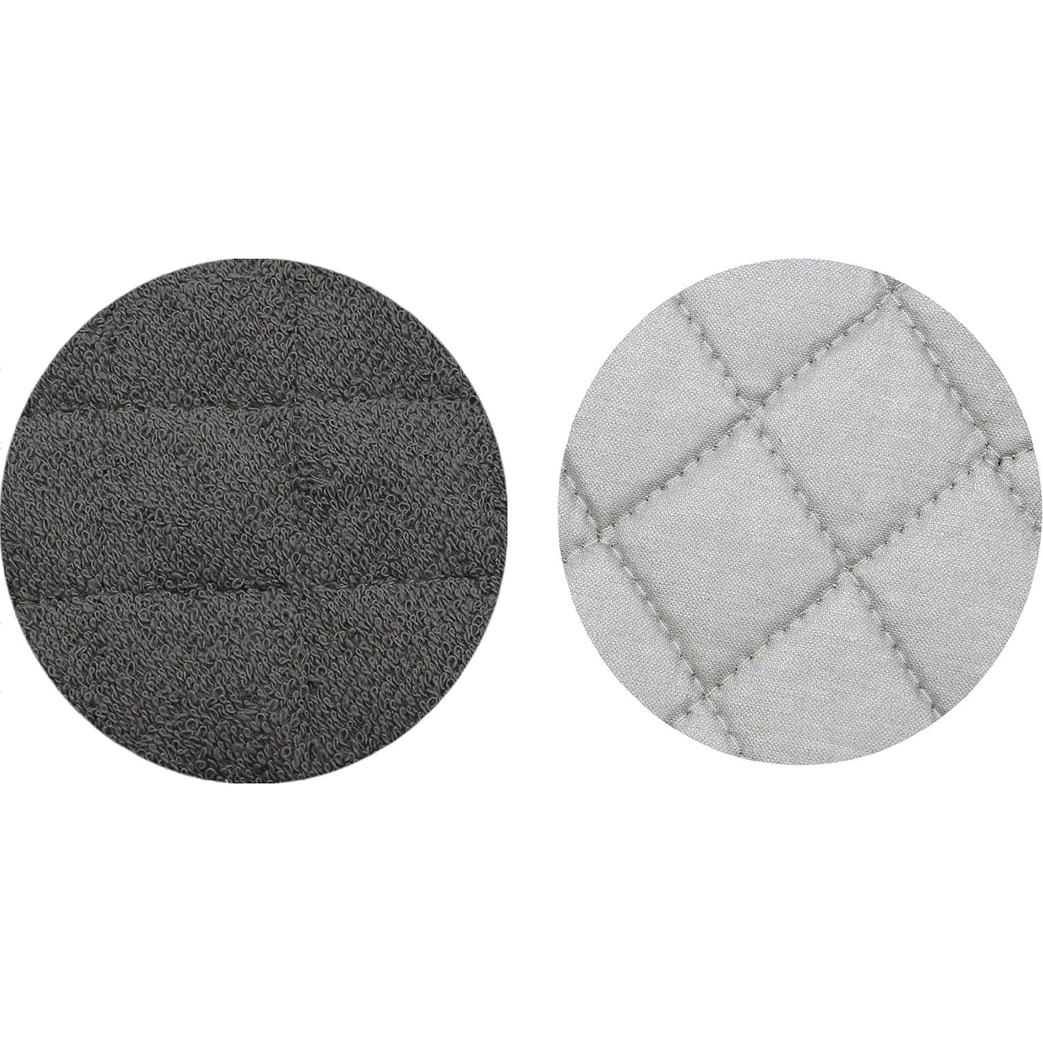 Conjunto de 4 Agarradores de Olla GQZLUCK Algodón Gris 17.78cm